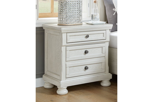 Robbinsdale Antique White Nightstand - B742-92 - Luna Furniture - Dallas Store