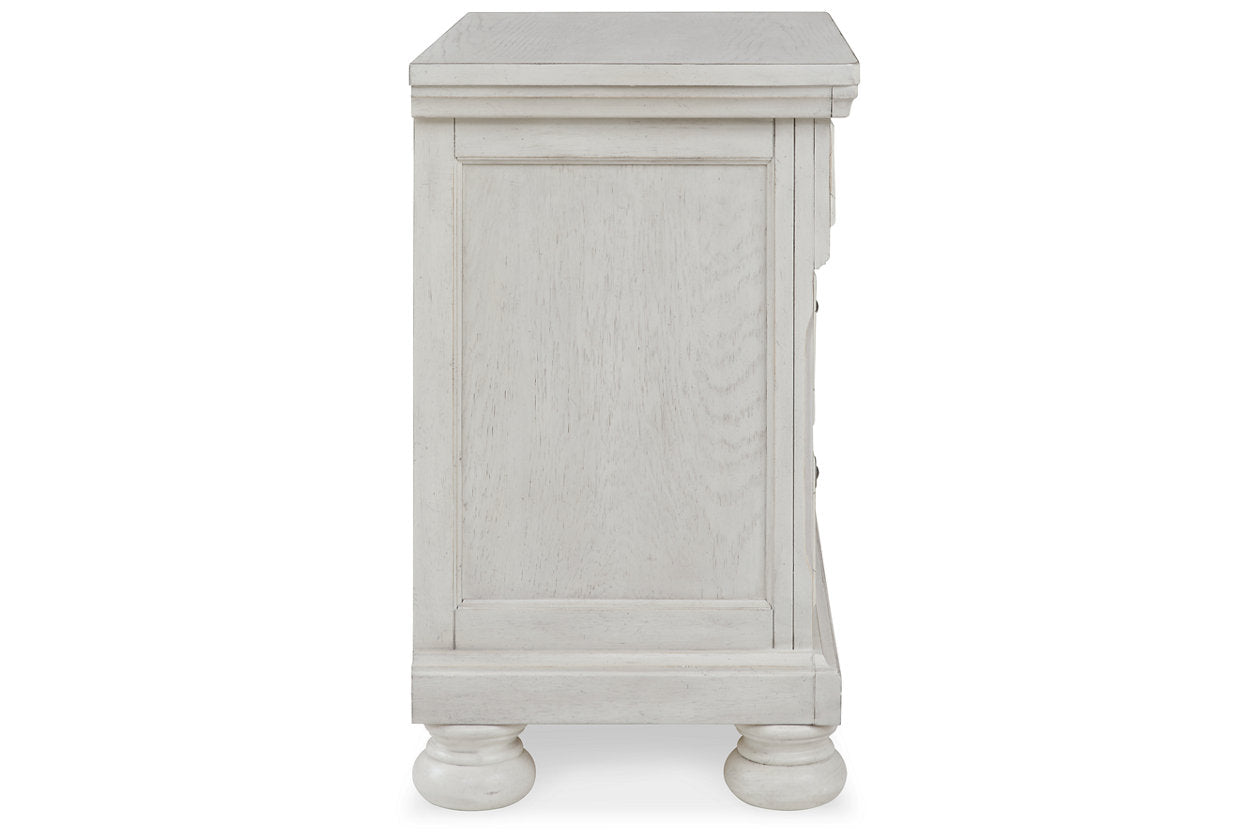 Robbinsdale Antique White Nightstand - B742-92 - Luna Furniture - Dallas Store