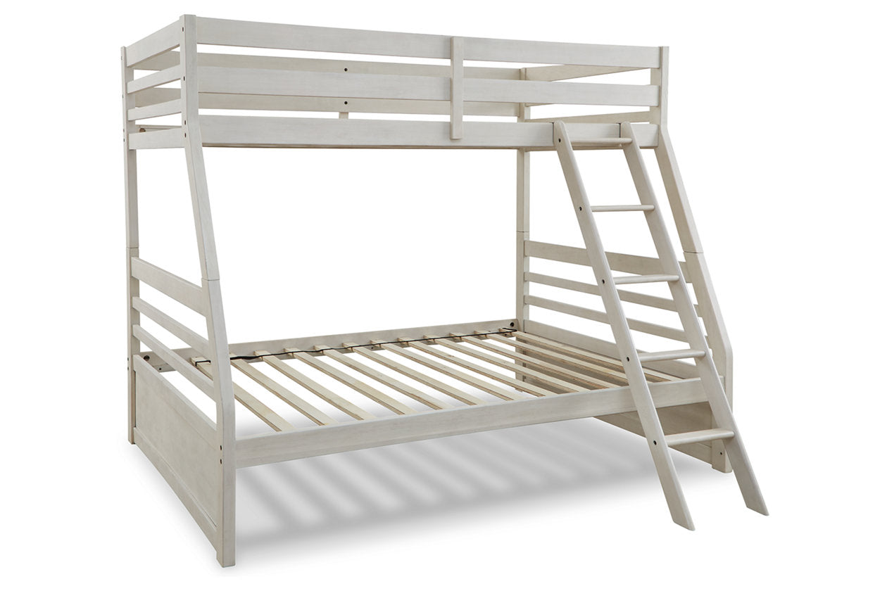 Robbinsdale Antique White Twin over Full Bunk Bed - SET | B742-58P | B742-58R - Luna Furniture - Dallas Store