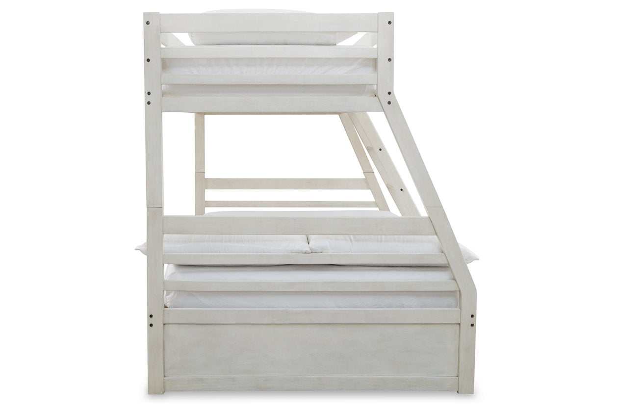 Robbinsdale Antique White Twin over Full Bunk Bed - SET | B742-58P | B742-58R - Luna Furniture - Dallas Store