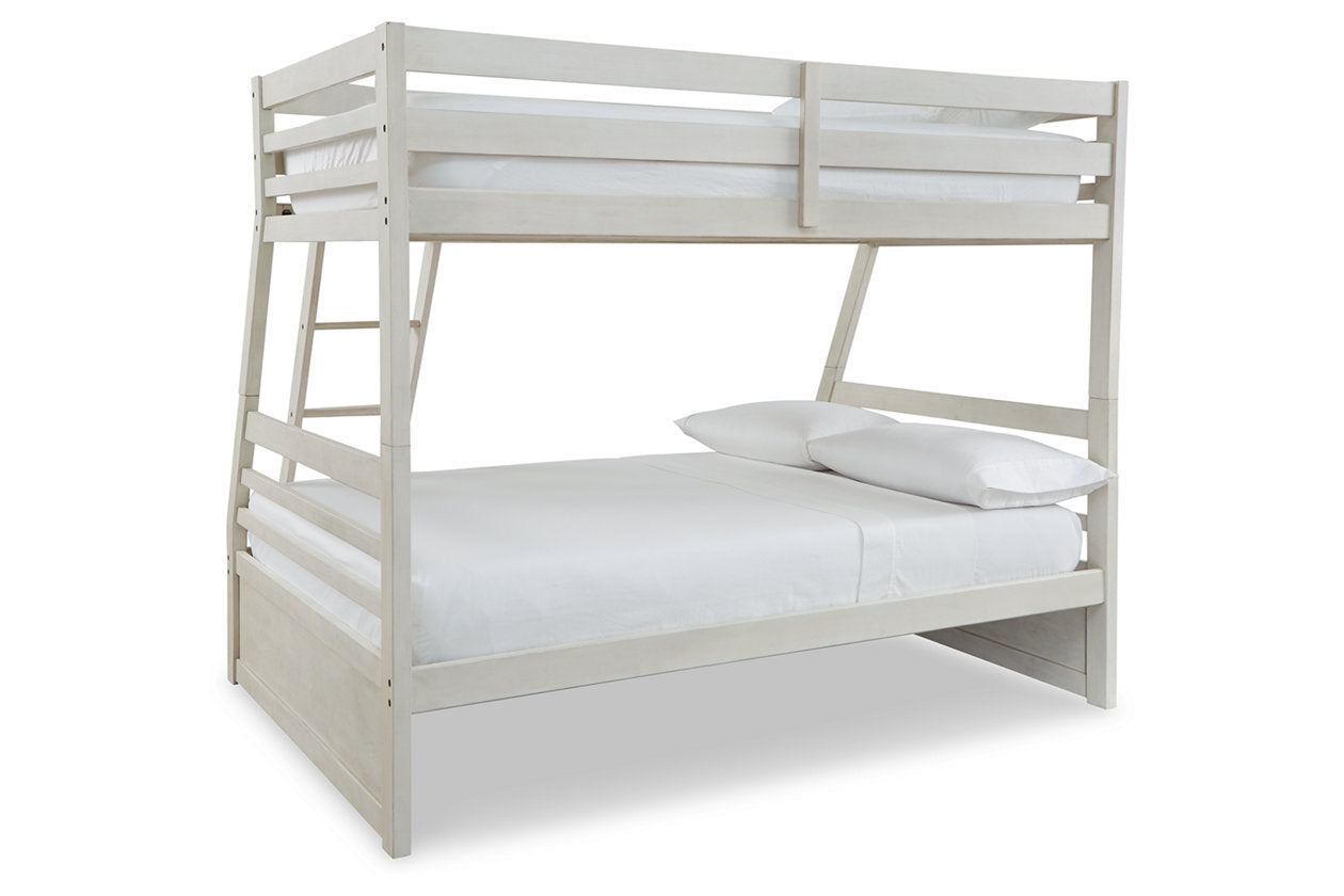 Robbinsdale Antique White Twin over Full Bunk Bed - SET | B742-58P | B742-58R - Luna Furniture - Dallas Store