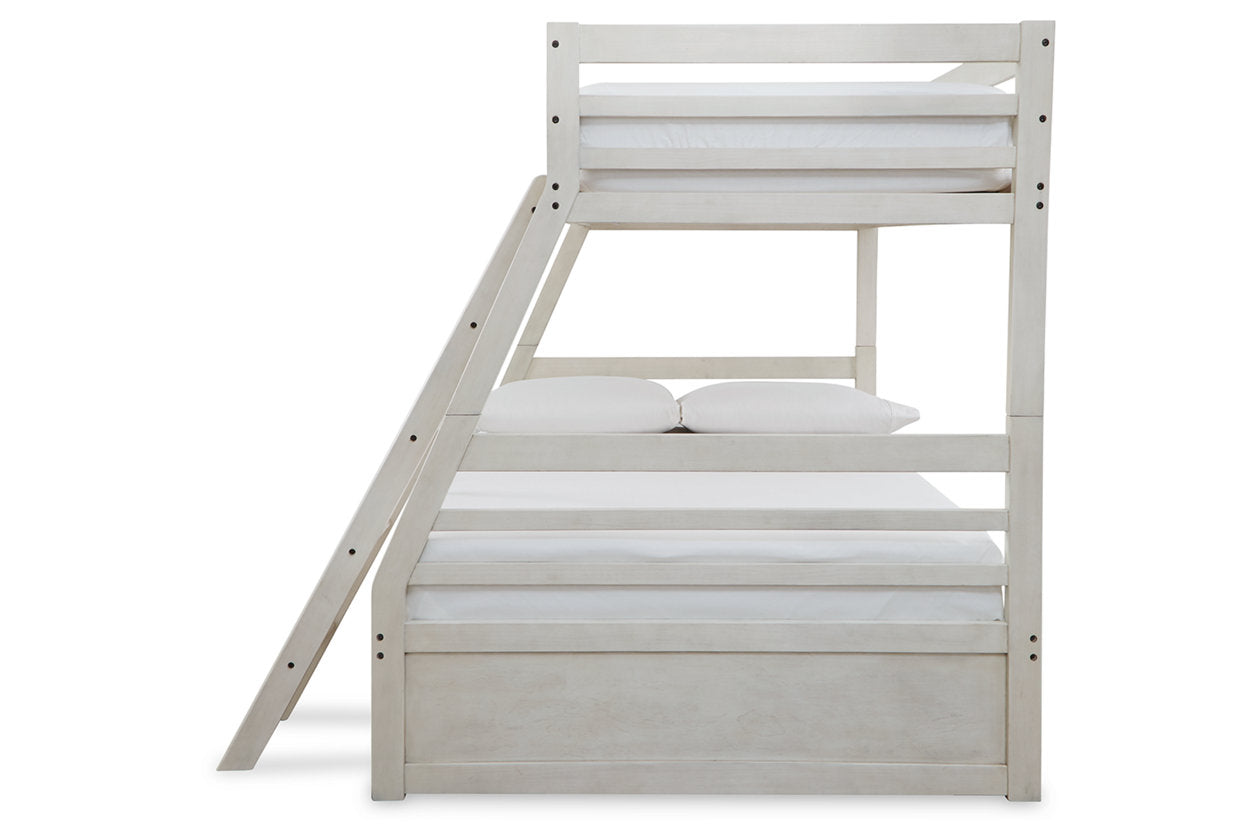 Robbinsdale Antique White Twin over Full Bunk Bed - SET | B742-58P | B742-58R - Luna Furniture - Dallas Store