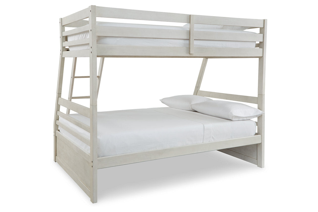 Robbinsdale Antique White Twin over Full Bunk Bed with Storage - SET | B742-50 | B742-58P | B742-58R - Luna Furniture - Dallas Store