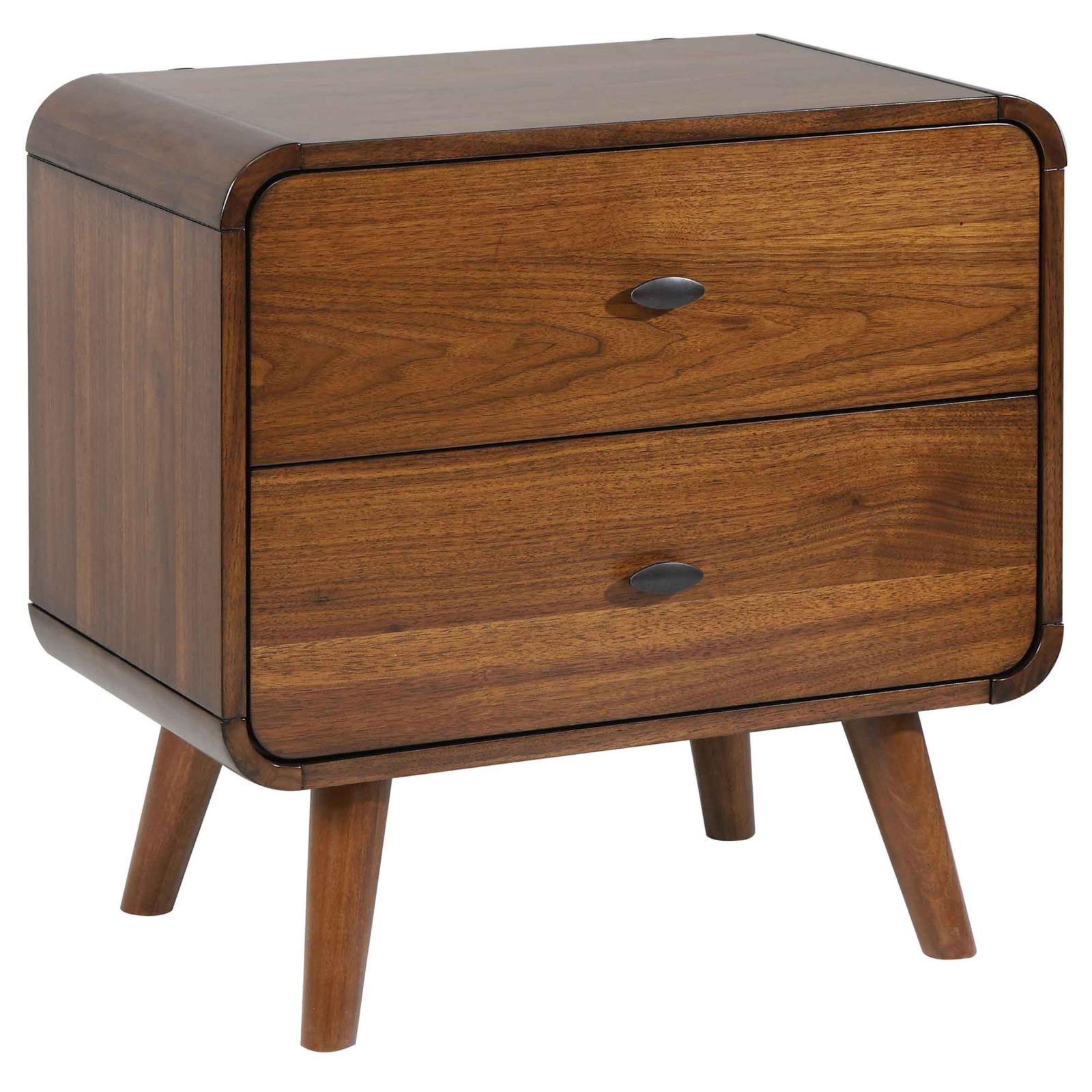 Robyn 2-Drawer Nightstand Dark Walnut - 205132 - Luna Furniture - Dallas Store