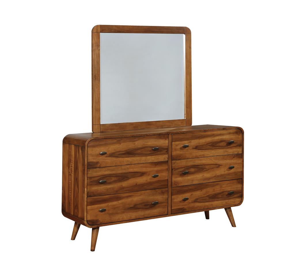 Robyn Dark Walnut 6-Drawer Dresser - 205133 - Luna Furniture - Dallas Store