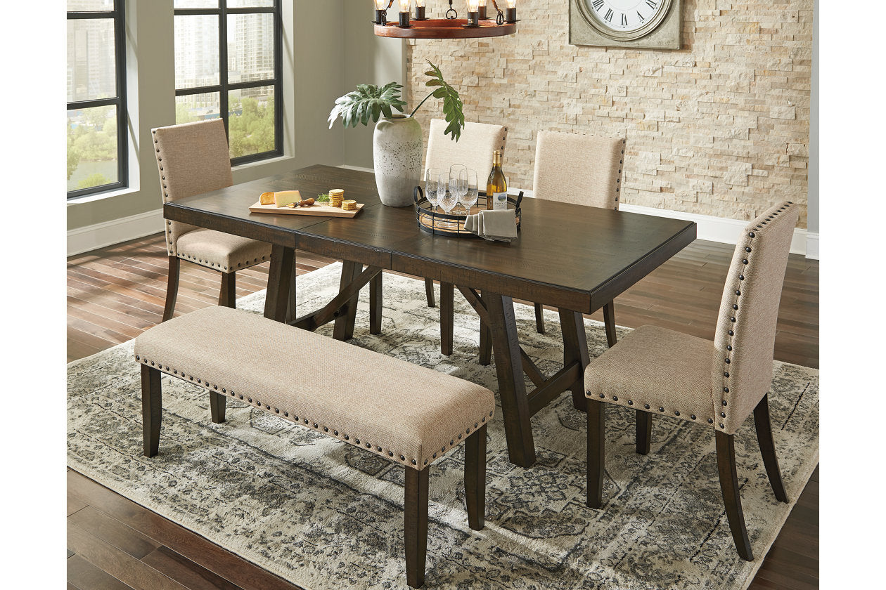 Rokane Brown Dining Extension Table - D397-35 - Luna Furniture - Dallas Store