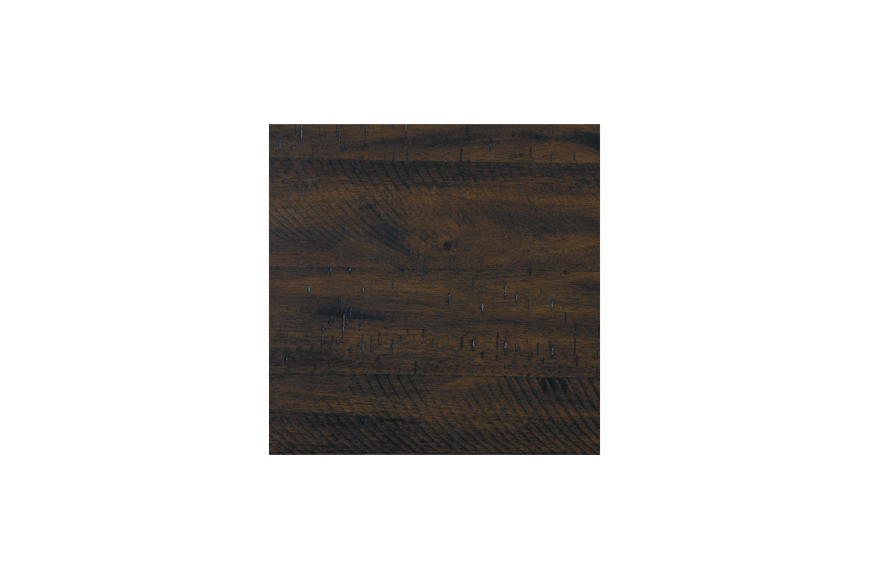 Rokane Brown Dining Table and Chairs, Set of 7 - D397-425 - Luna Furniture - Dallas Store
