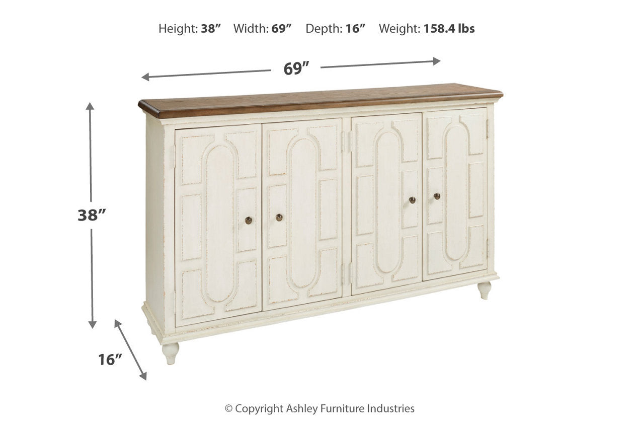 Roranville Antique White Accent Cabinet - A4000268 - Luna Furniture - Dallas Store