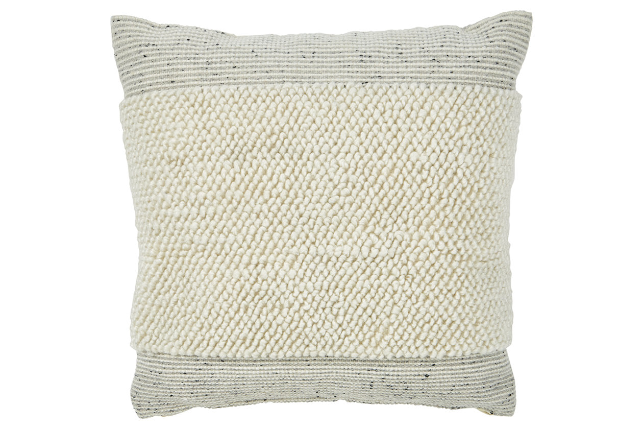 Rowcher Gray/White Pillow, Set of 4 - A1001004 - Luna Furniture - Dallas Store