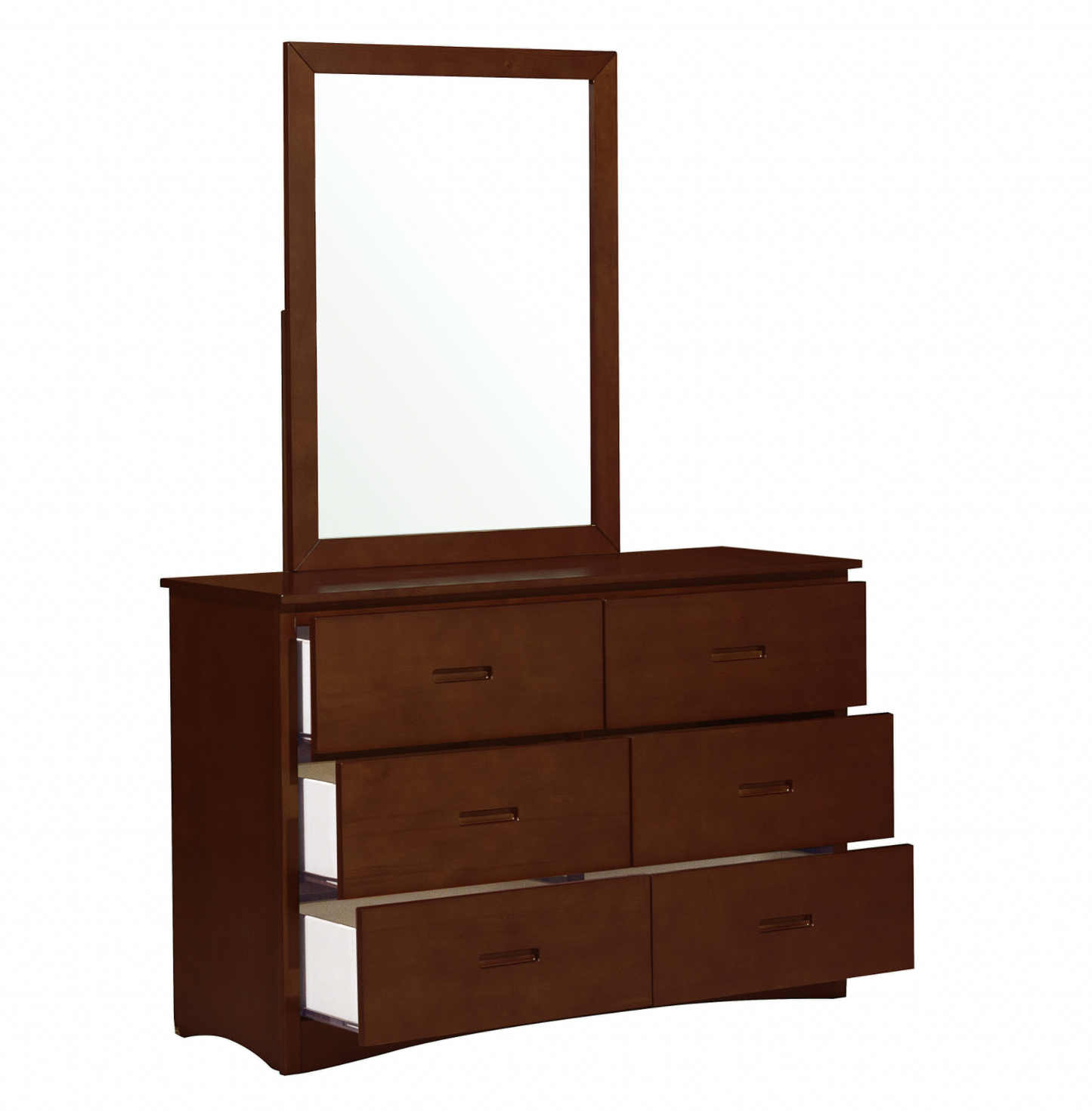 Rowe Dark Cherry Mirror (Mirror Only) - B2013DC-6 - Luna Furniture - Dallas Store