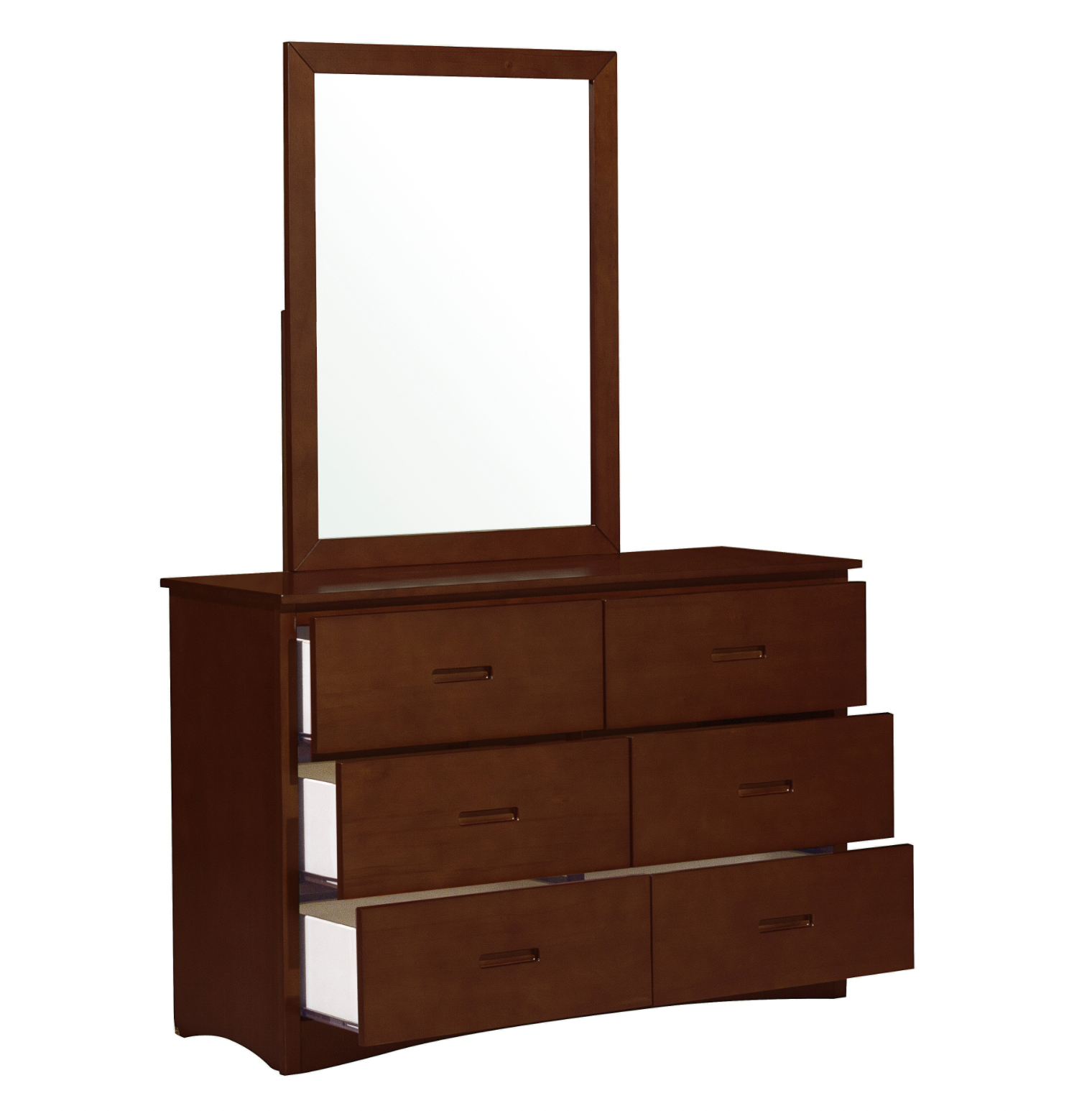 Rowe Dark Cherry Mirror (Mirror Only) - B2013DC-6 - Luna Furniture - Dallas Store