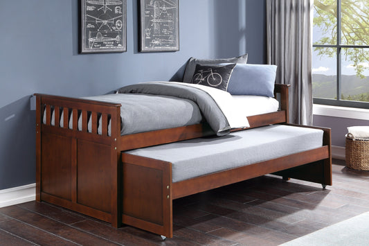 Rowe Dark Cherry Twin/Twin Bed - SET | B2013RTDC-1 | B2013RTDC-2 | B2013RTDC-SL - Luna Furniture - Dallas Store
