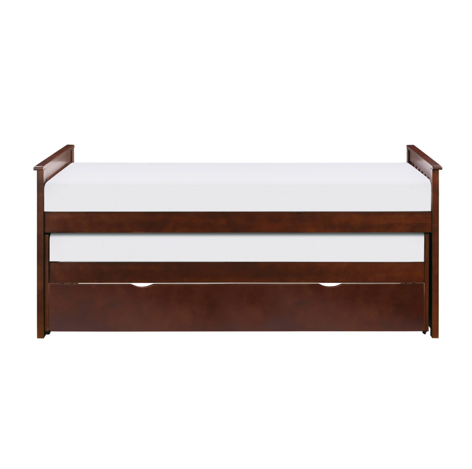 Rowe Dark Cherry Twin/Twin Bed with Twin Trundle - SET | B2013RTDC-1 | B2013RTDC-2 | B2013RTDC-SL | B2013DC-R - Luna Furniture - Dallas Store