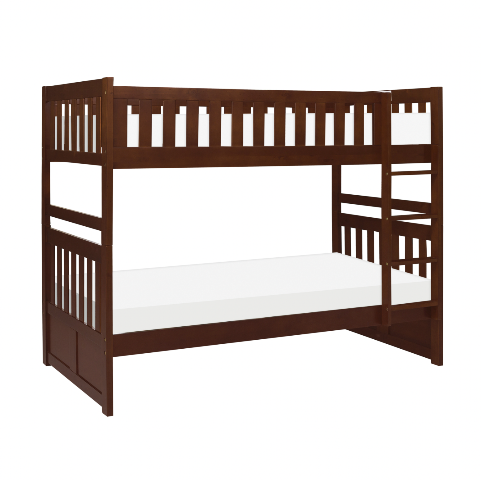 Rowe Dark Cherry Twin/Twin Bunk Bed - SET | B2013DC-1 | B2013DC-2 | B2013DC-SL - Luna Furniture - Dallas Store