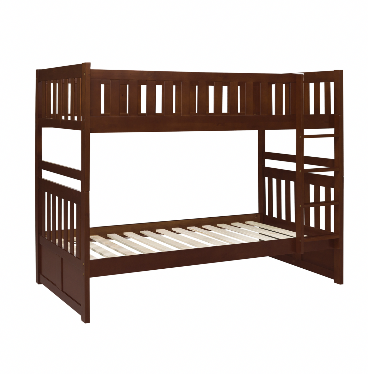 Rowe Dark Cherry Twin/Twin Bunk Bed - SET | B2013DC-1 | B2013DC-2 | B2013DC-SL - Luna Furniture - Dallas Store