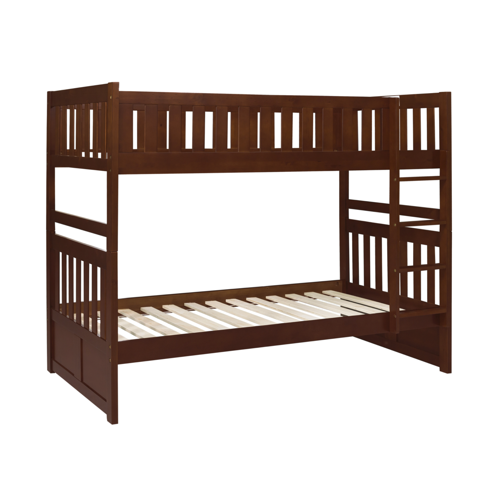 Rowe Dark Cherry Twin/Twin Bunk Bed - SET | B2013DC-1 | B2013DC-2 | B2013DC-SL - Luna Furniture - Dallas Store