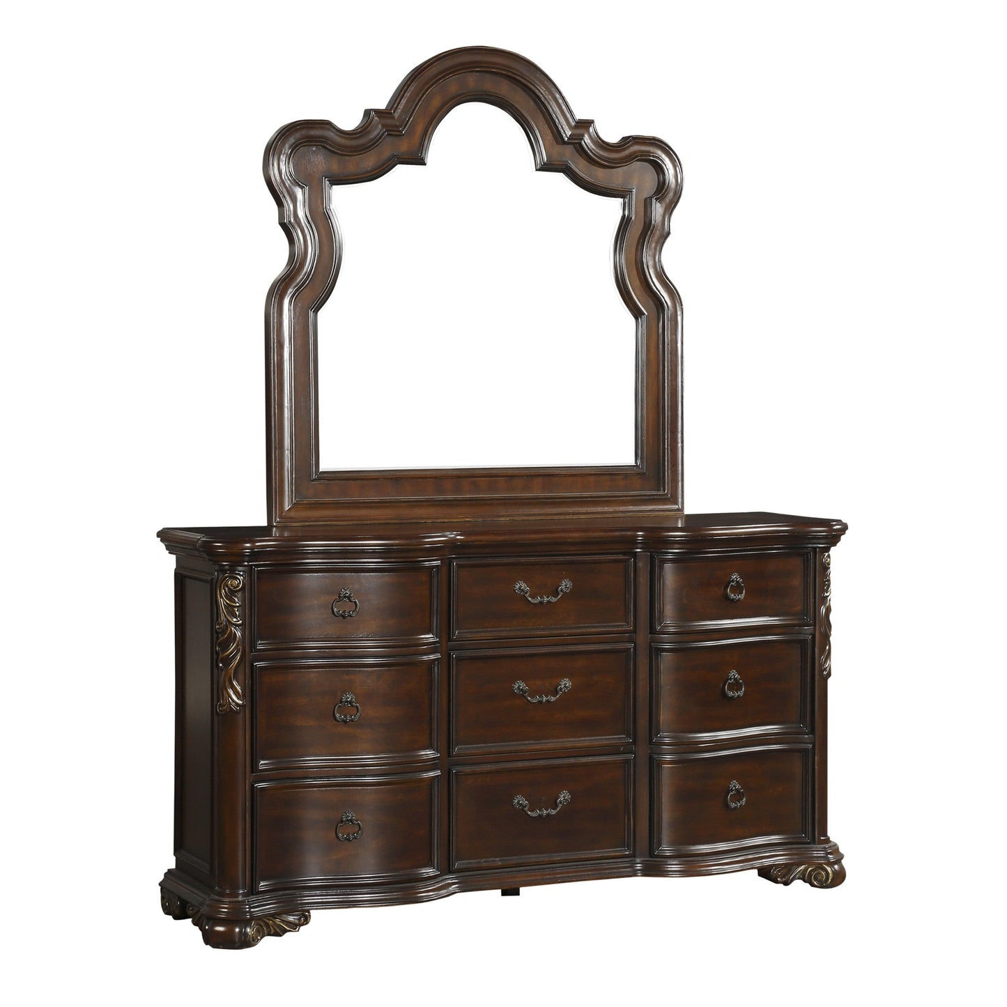 Royal Highlands Rich Cherry Mirror (Mirror Only) - 1603-6 - Luna Furniture - Dallas Store