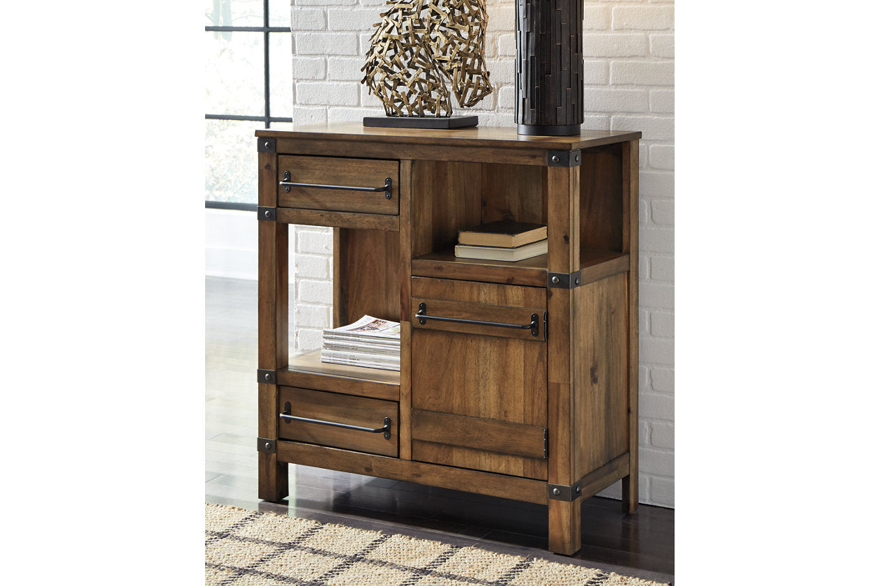 Roybeck Light Brown/Bronze Accent Cabinet - T411-40 - Luna Furniture - Dallas Store
