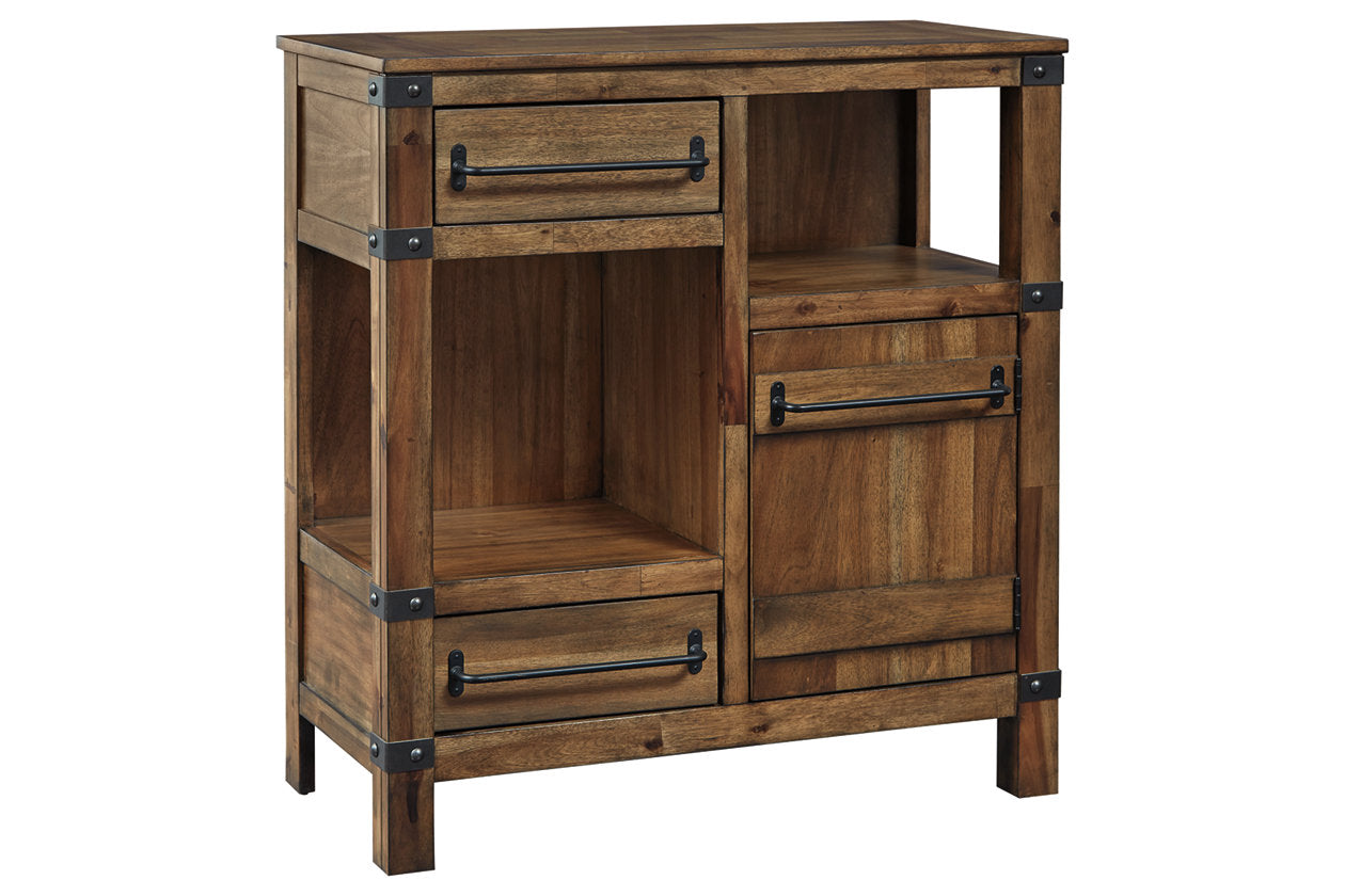 Roybeck Light Brown/Bronze Accent Cabinet - T411-40 - Luna Furniture - Dallas Store