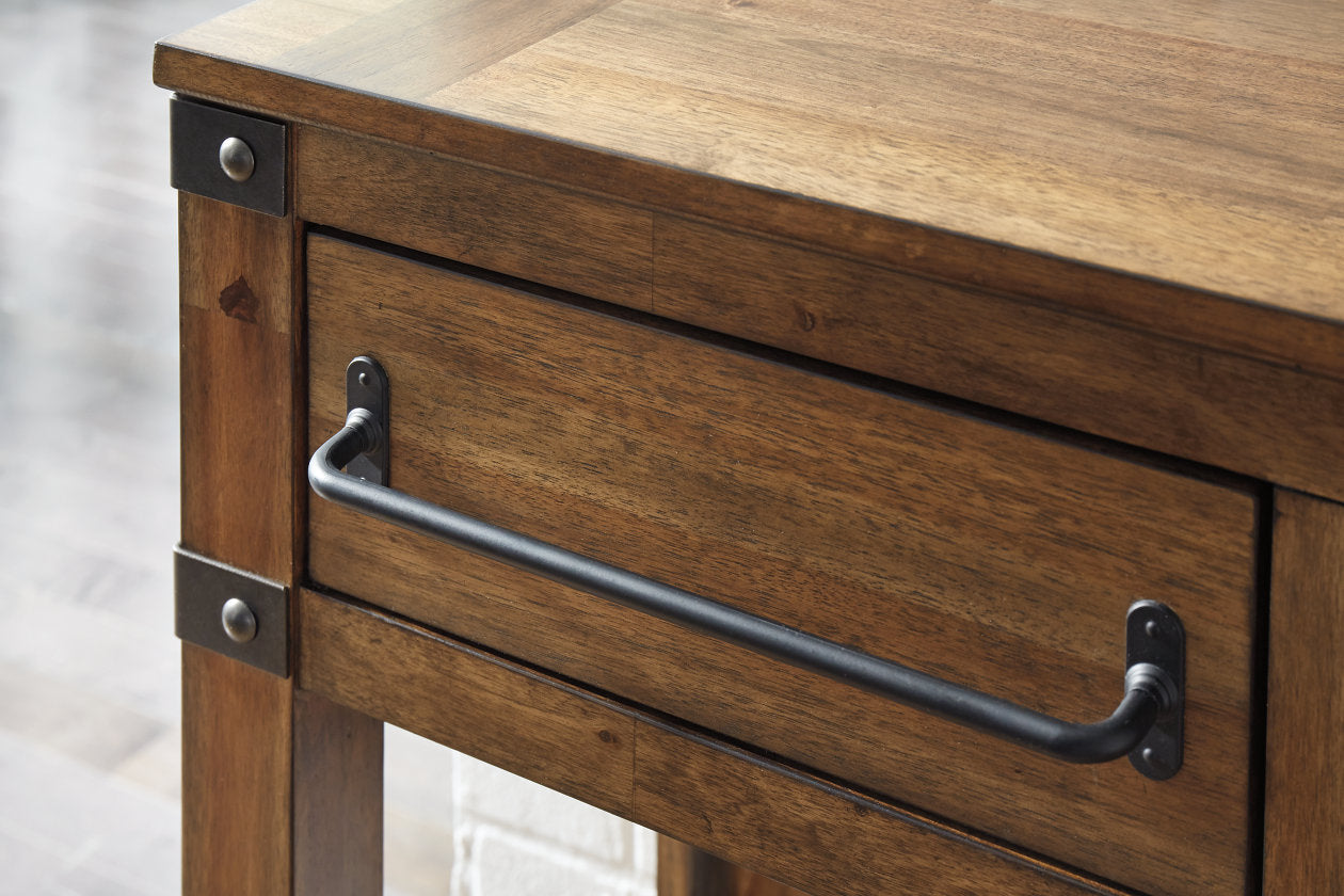 Roybeck Light Brown/Bronze Accent Cabinet - T411-40 - Luna Furniture - Dallas Store