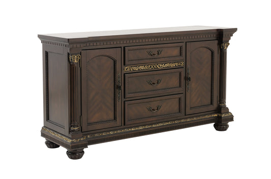 Russian Hill Warm Cherry Buffet - 1808-55 - Luna Furniture - Dallas Store