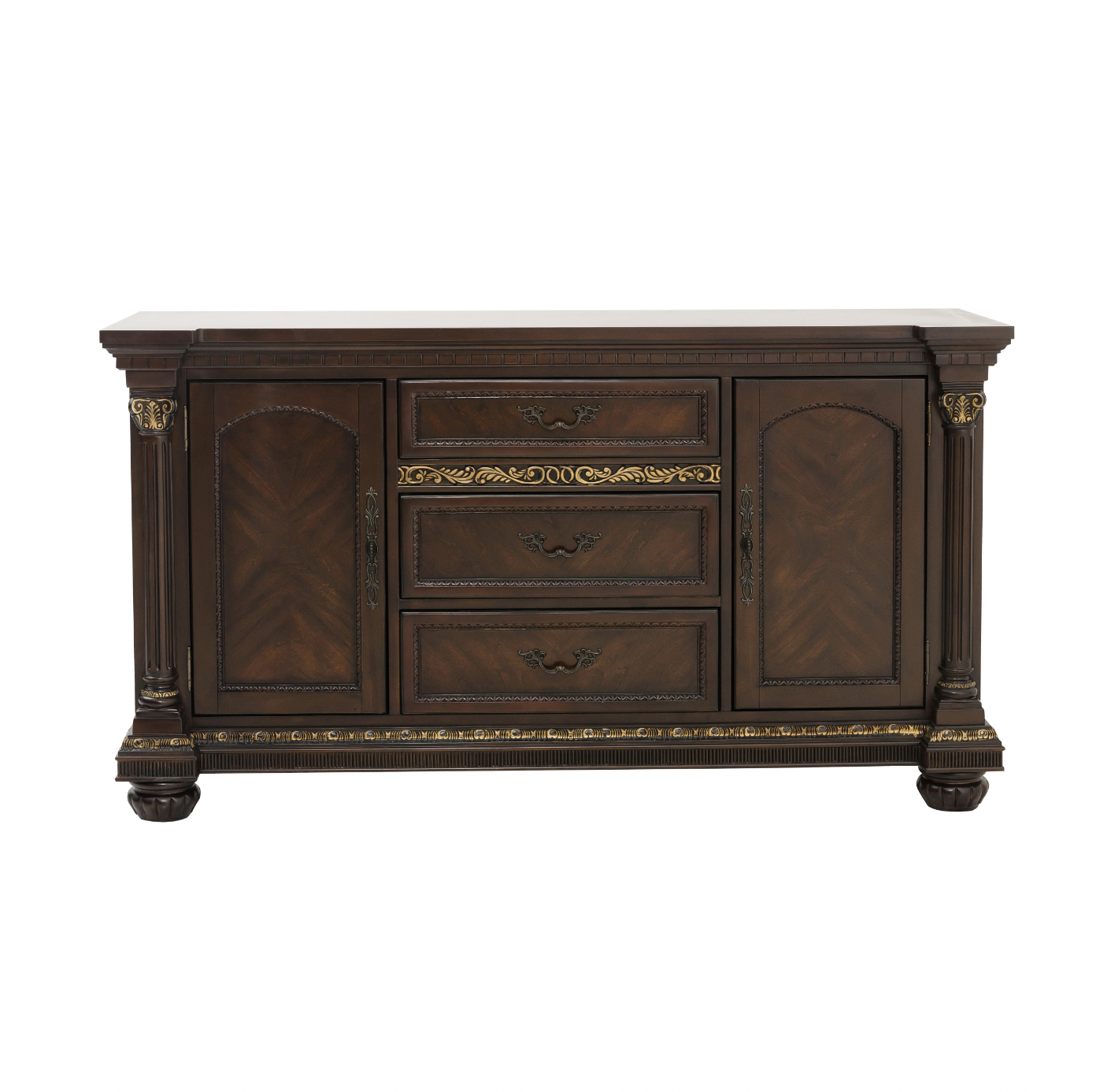 Russian Hill Warm Cherry Buffet - 1808-55 - Luna Furniture - Dallas Store