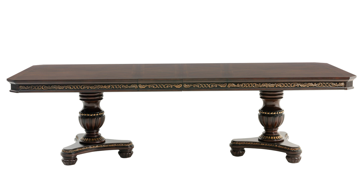 Russian Hill Warm Cherry Extendable Dining Table - SET | 1808-112 | 1808-112B - Luna Furniture - Dallas Store