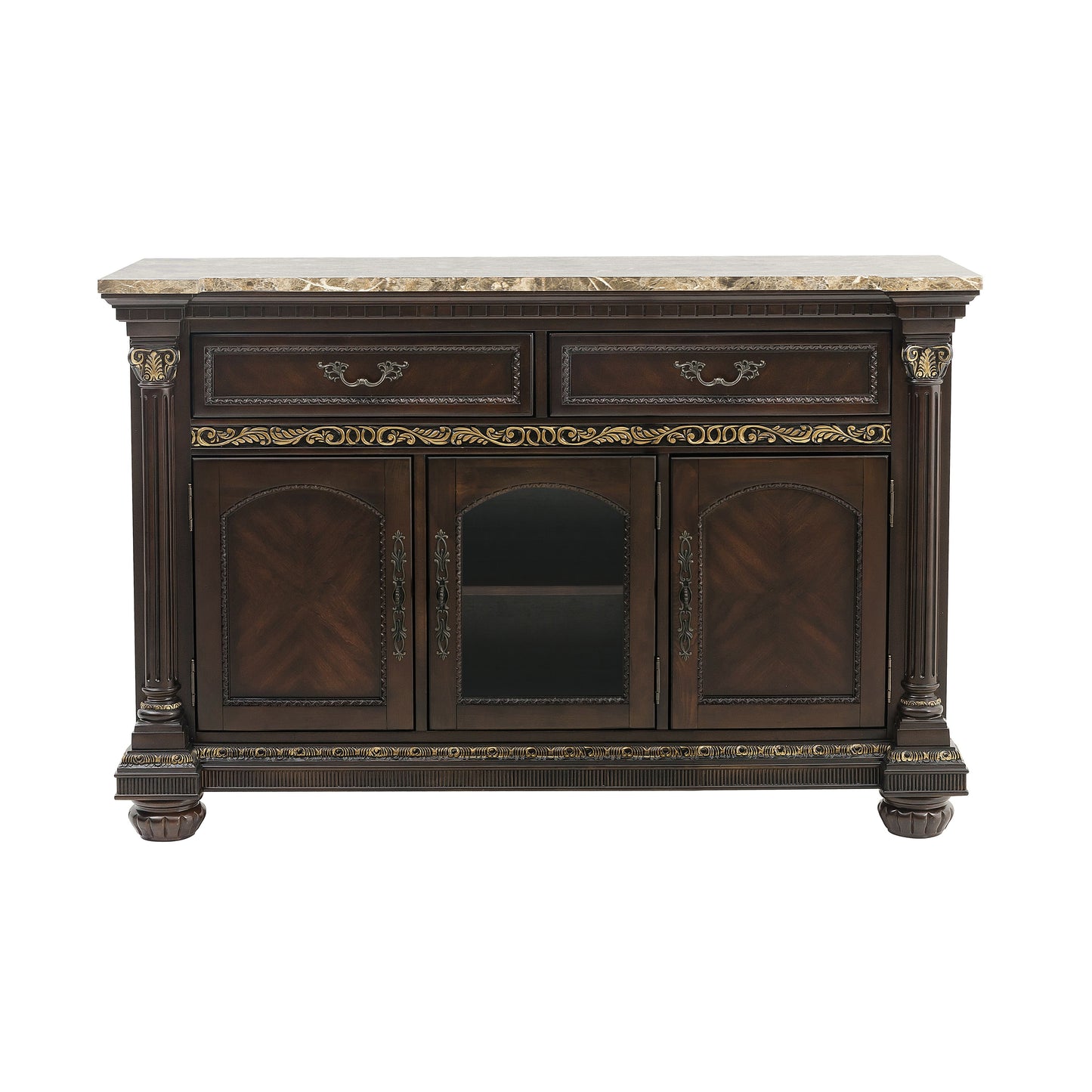 Russian Hill Warm Cherry Server - 1808-40 - Luna Furniture - Dallas Store