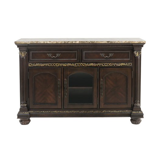 Russian Hill Warm Cherry Server - 1808-40 - Luna Furniture - Dallas Store
