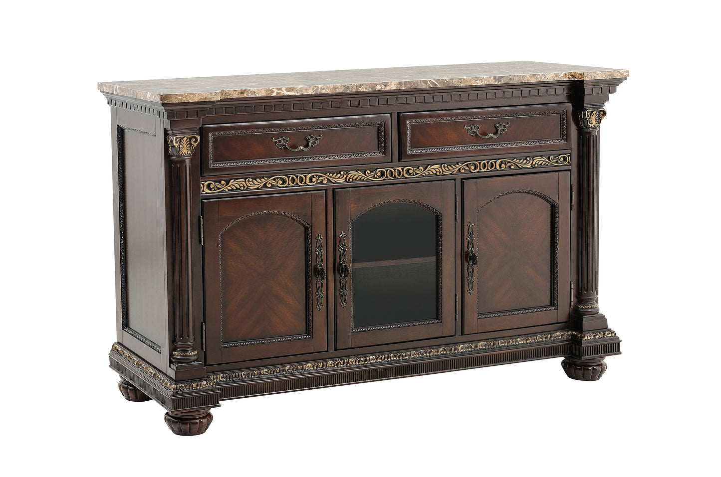 Russian Hill Warm Cherry Server - 1808-40 - Luna Furniture - Dallas Store