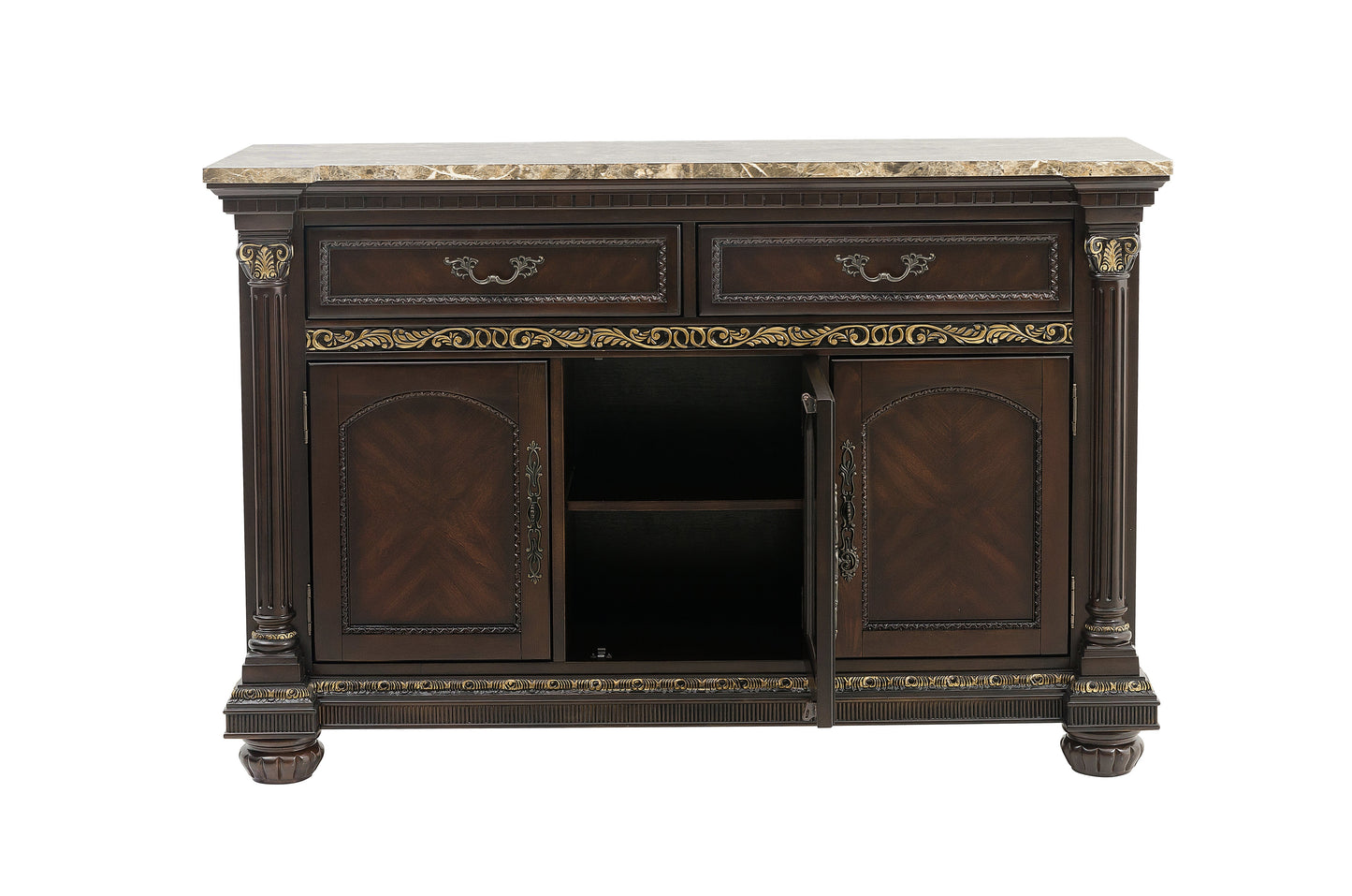 Russian Hill Warm Cherry Server - 1808-40 - Luna Furniture - Dallas Store