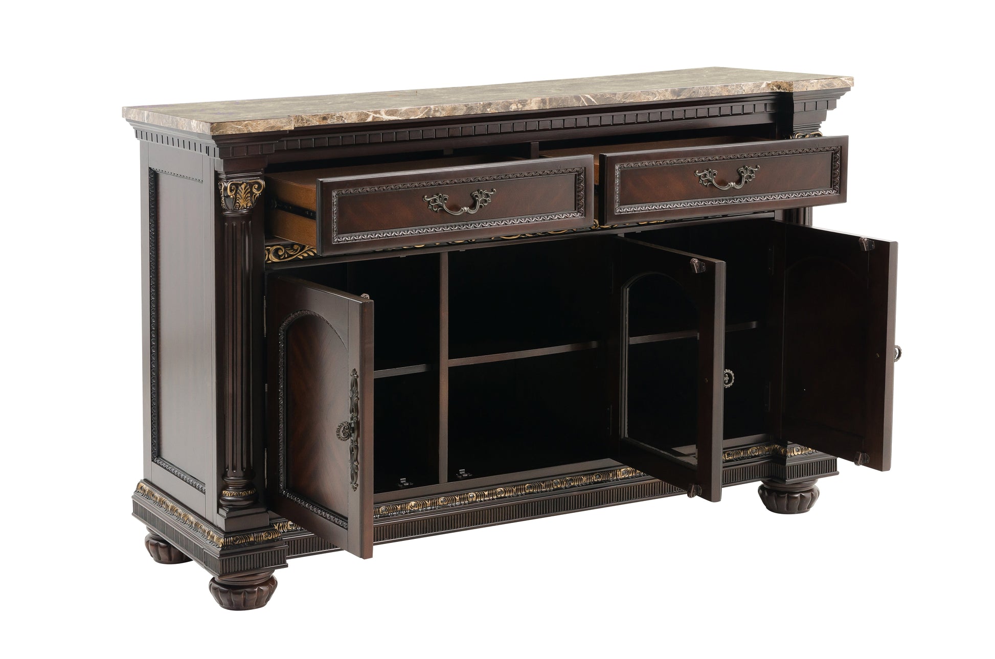 Russian Hill Warm Cherry Server - 1808-40 - Luna Furniture - Dallas Store