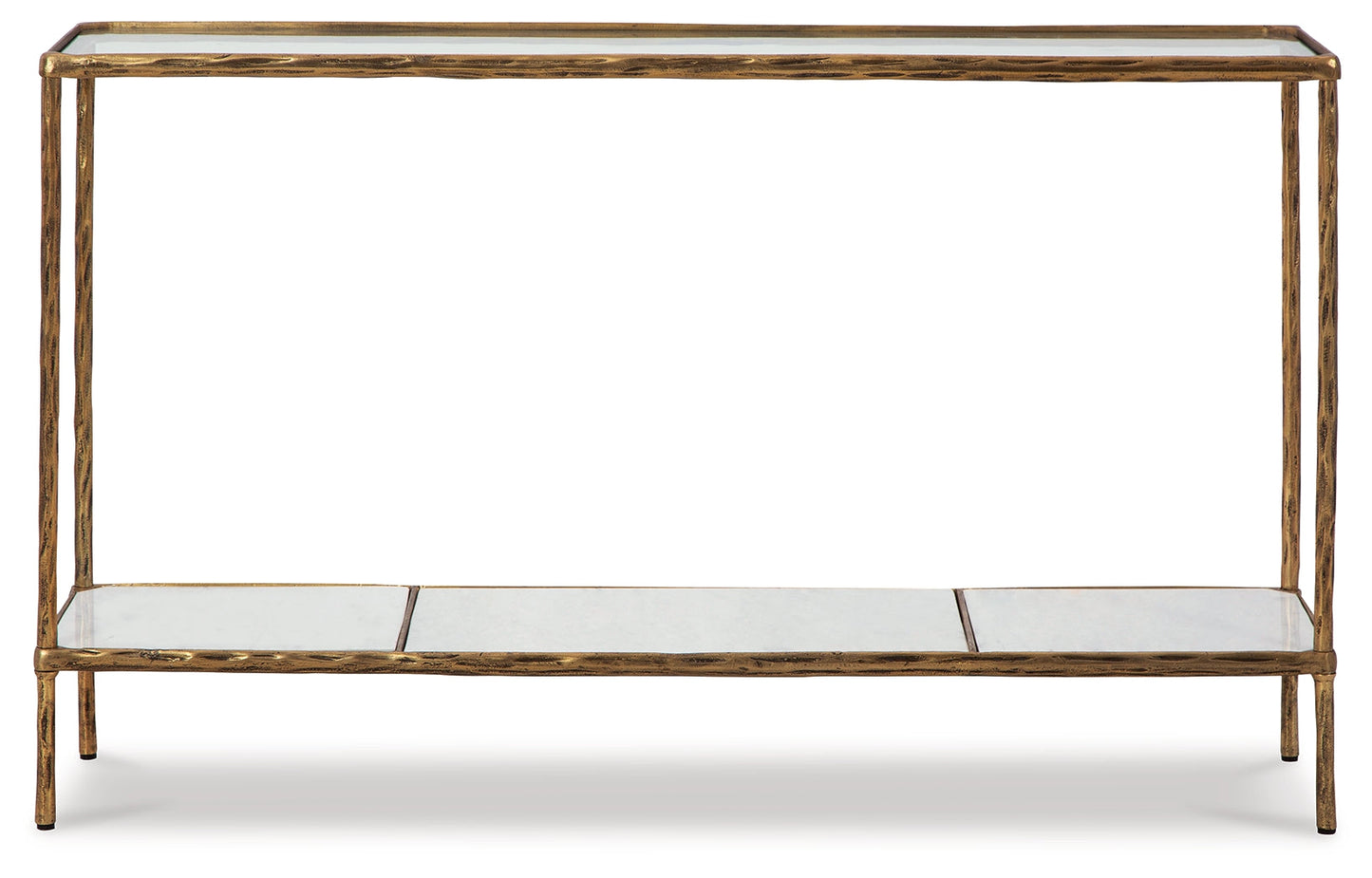 Ryandale Antique Brass Finish Console Sofa Table - A4000443 - Luna Furniture - Dallas Store