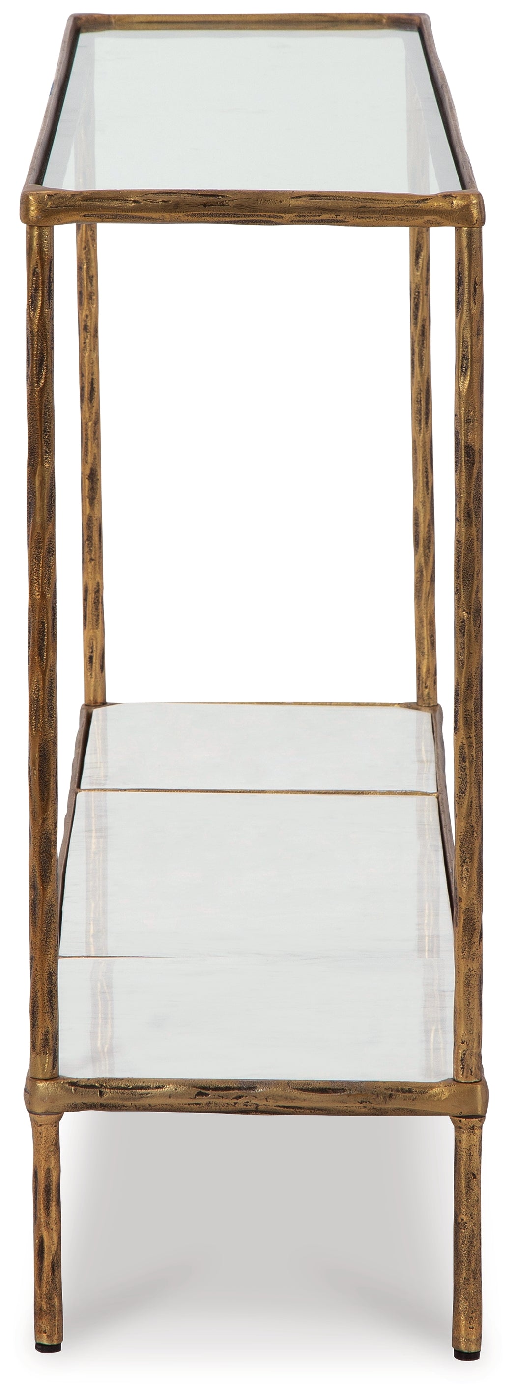 Ryandale Antique Brass Finish Console Sofa Table - A4000443 - Luna Furniture - Dallas Store