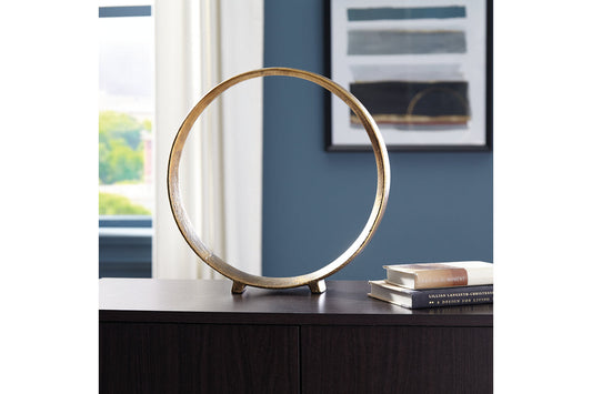 Ryandale Antique Brass Finish Sculpture, Set of 2 - A2000500 - Luna Furniture - Dallas Store