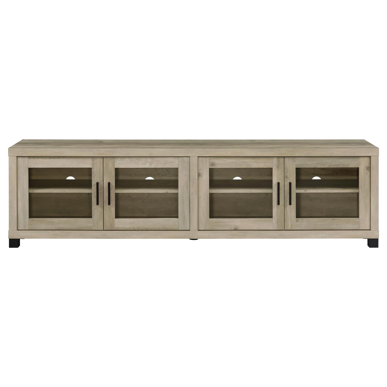 Sachin Rectangular TV Console with Glass Doors - 736283 - Luna Furniture - Dallas Store