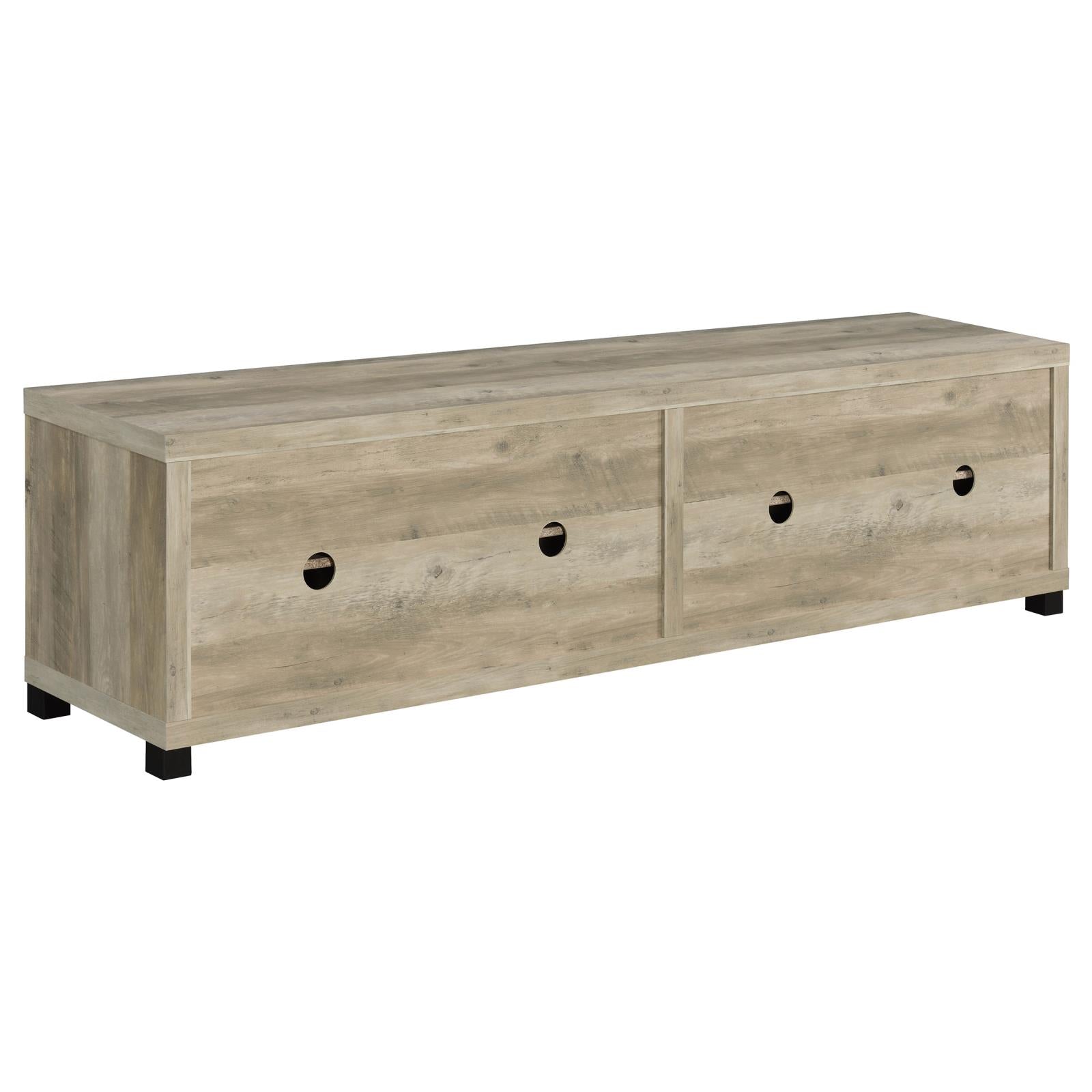 Sachin Rectangular TV Console with Glass Doors - 736283 - Luna Furniture - Dallas Store