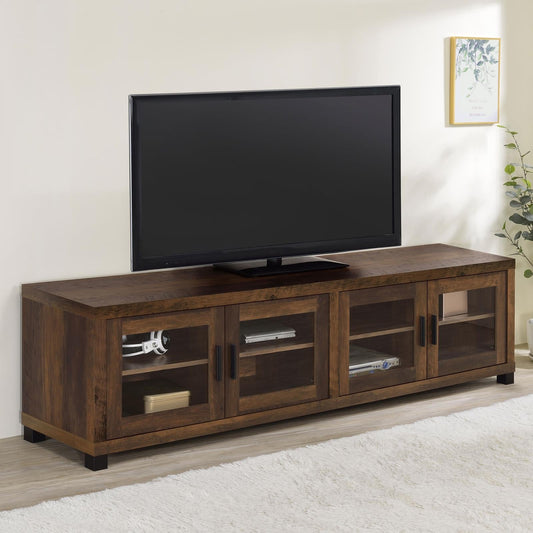 Sachin Rectangular TV Console with Glass Doors - 736293 - Luna Furniture - Dallas Store