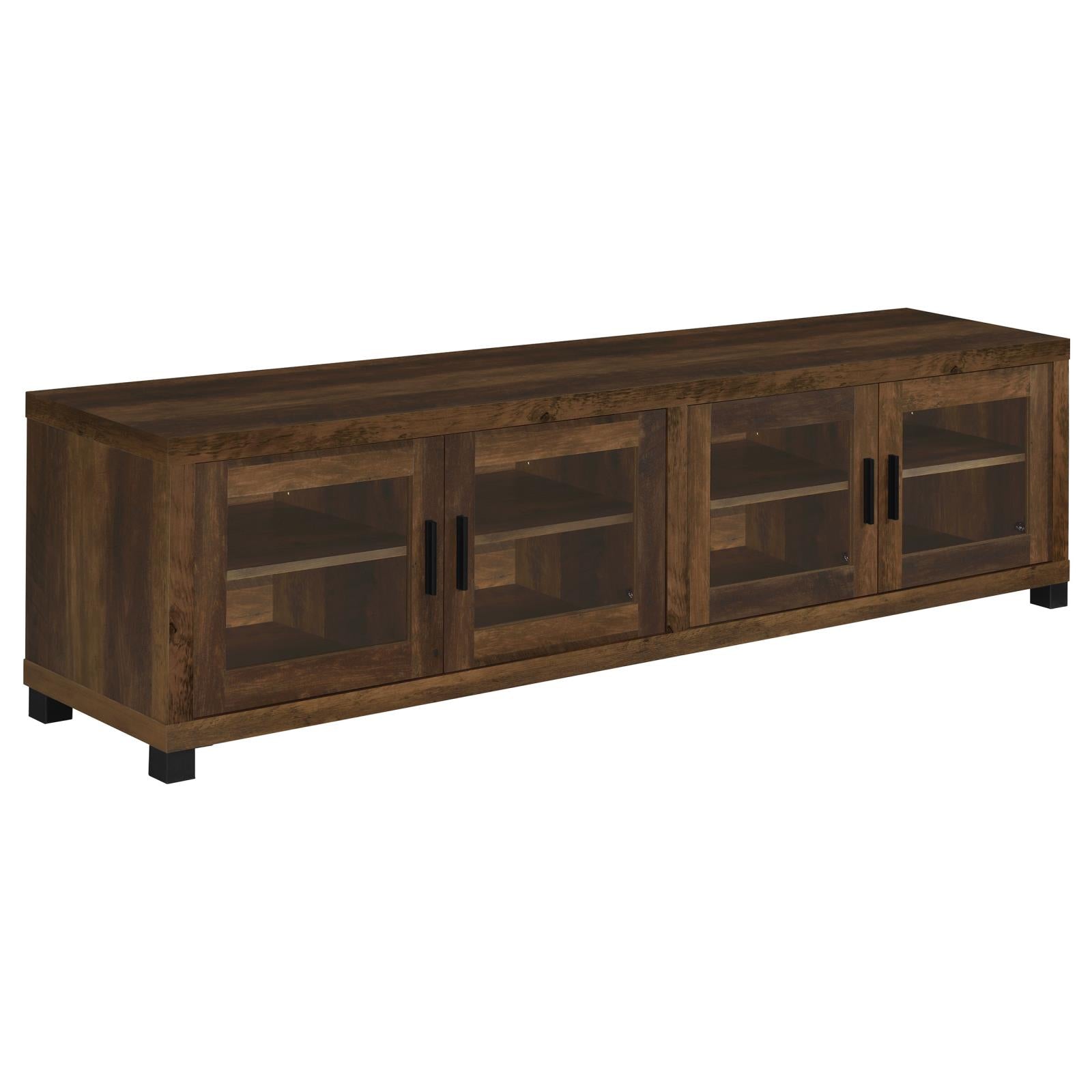 Sachin Rectangular TV Console with Glass Doors - 736293 - Luna Furniture - Dallas Store
