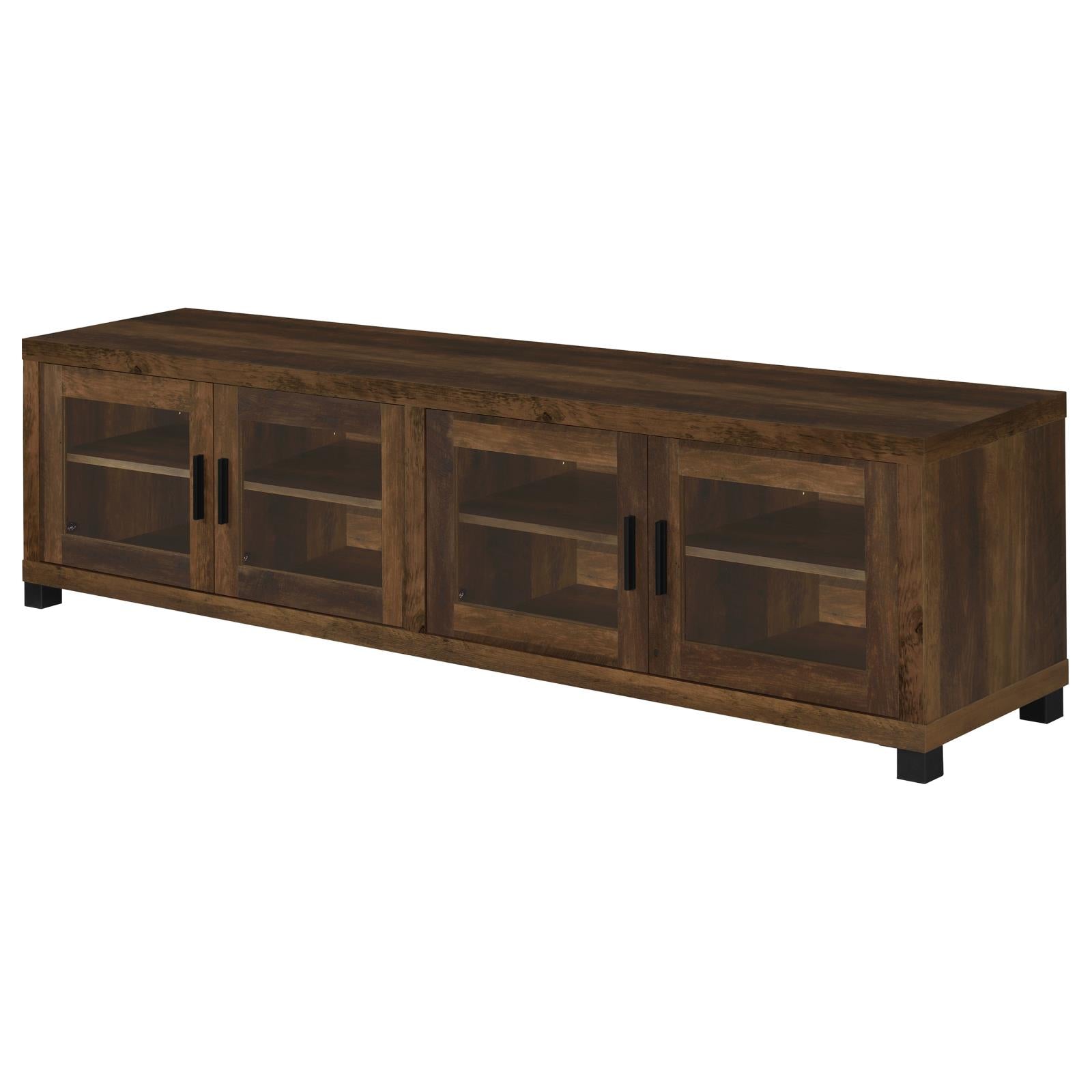 Sachin Rectangular TV Console with Glass Doors - 736293 - Luna Furniture - Dallas Store