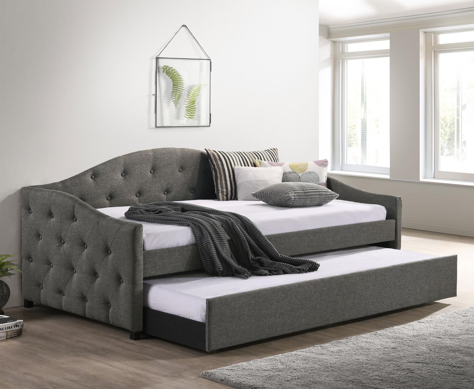 Sadie Upholstered Twin Daybed with Trundle - 300638 - Luna Furniture - Dallas Store