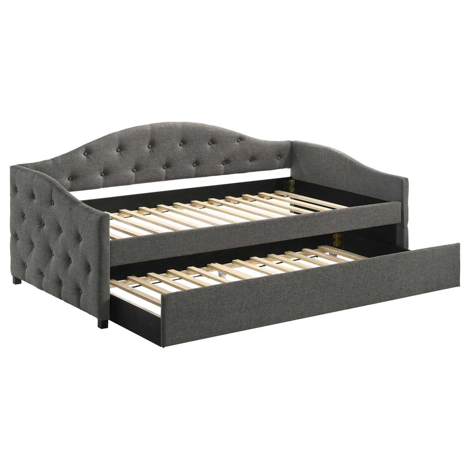 Sadie Upholstered Twin Daybed with Trundle - 300638 - Luna Furniture - Dallas Store