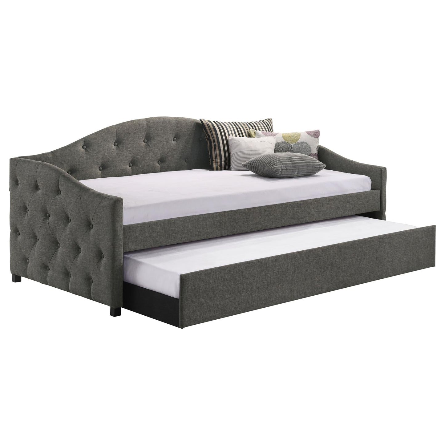 Sadie Upholstered Twin Daybed with Trundle - 300638 - Luna Furniture - Dallas Store