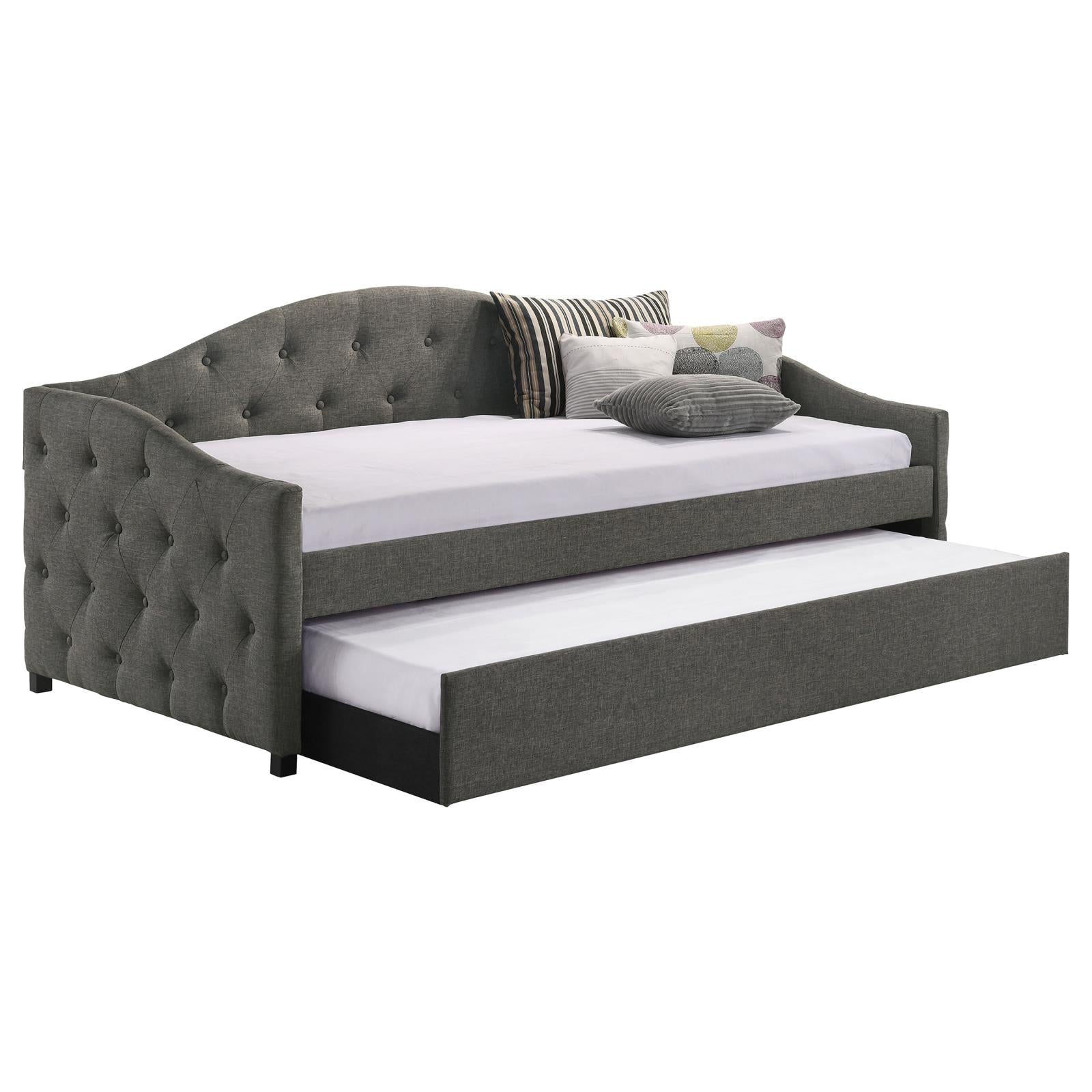 Sadie Upholstered Twin Daybed with Trundle - 300638 - Luna Furniture - Dallas Store
