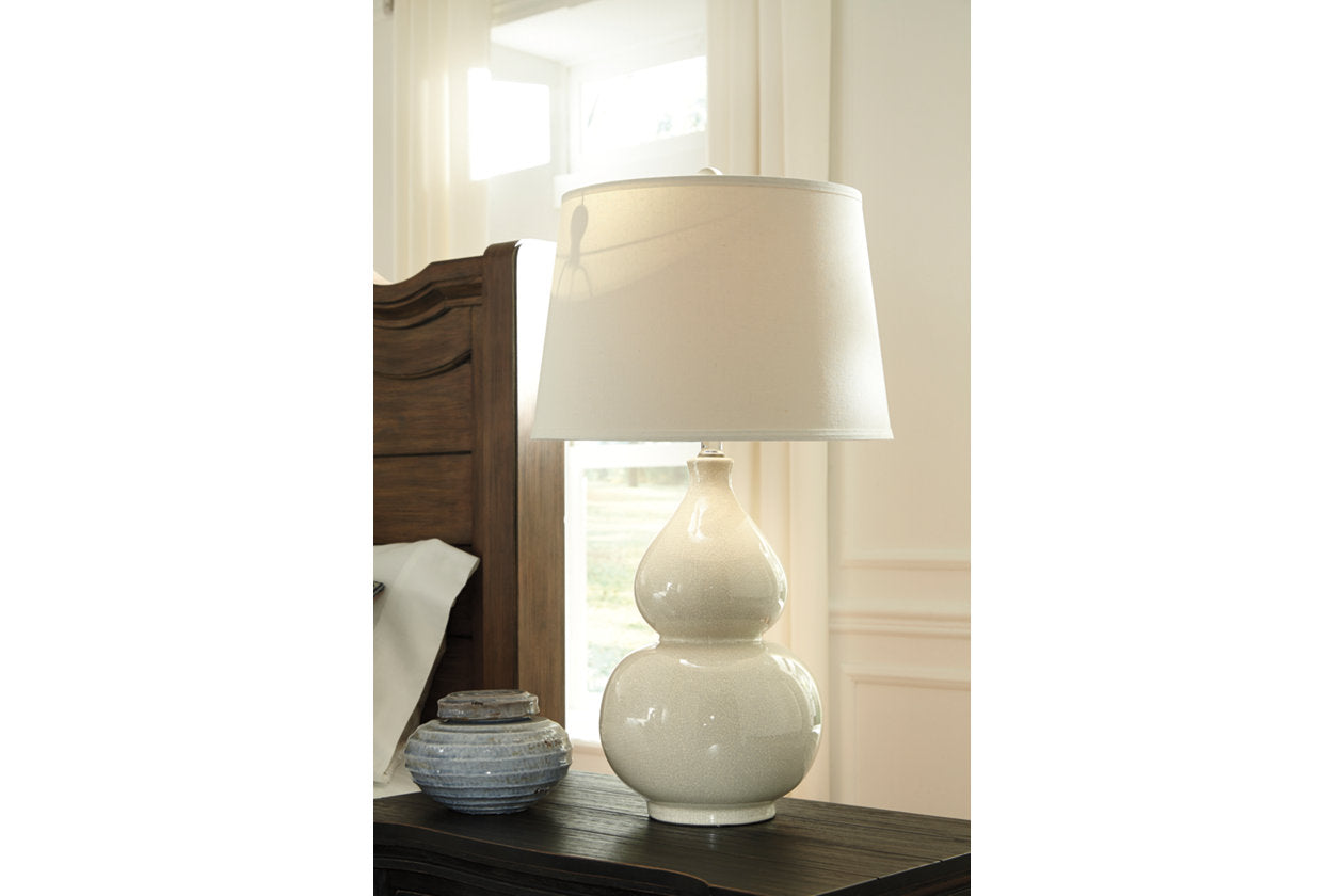 Saffi Cream Table Lamp - L100074 - Luna Furniture - Dallas Store