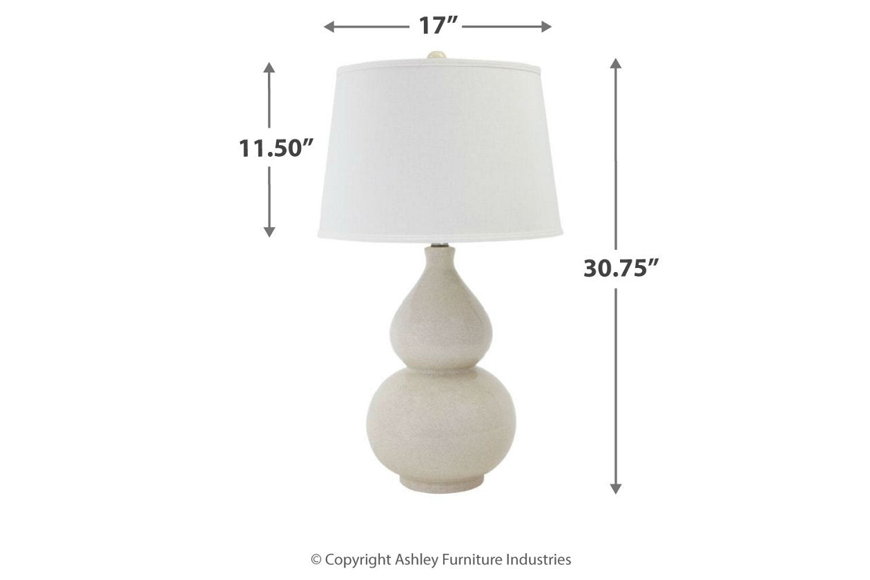 Saffi Cream Table Lamp - L100074 - Luna Furniture - Dallas Store
