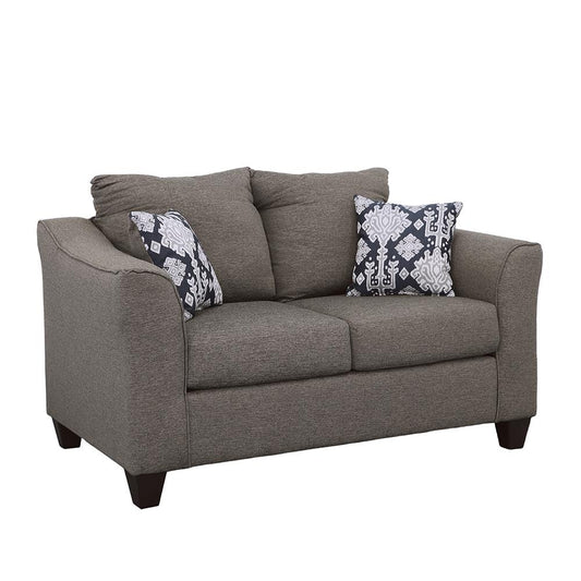 Salizar Flared Arm Loveseat Gray - 506022 - Luna Furniture - Dallas Store