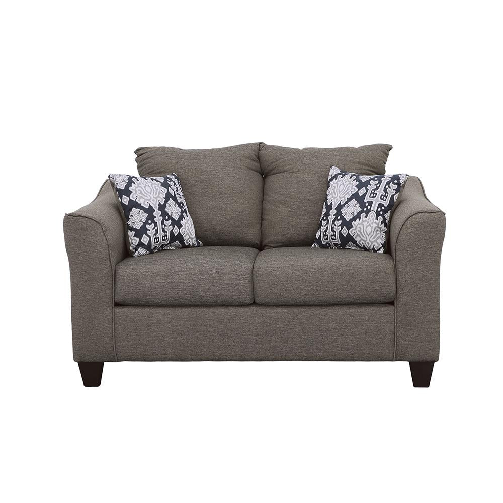 Salizar Flared Arm Loveseat Gray - 506022 - Luna Furniture - Dallas Store