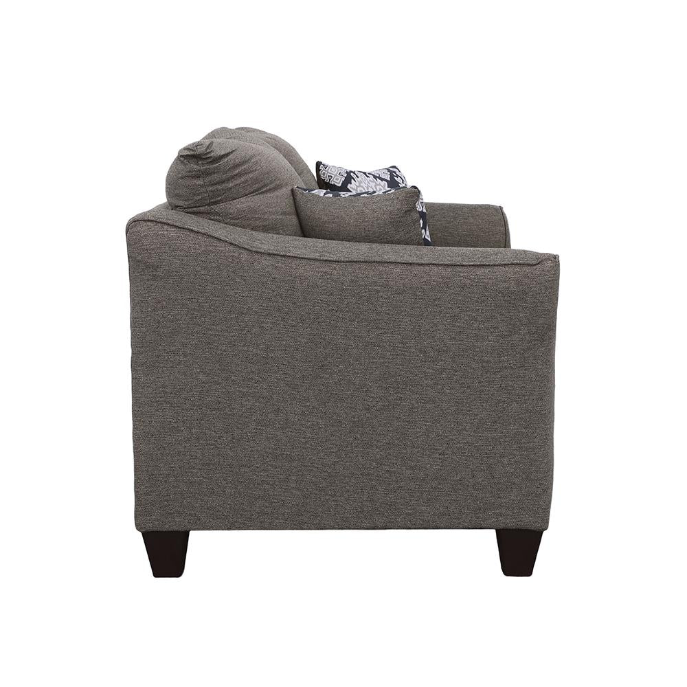 Salizar Flared Arm Loveseat Gray - 506022 - Luna Furniture - Dallas Store