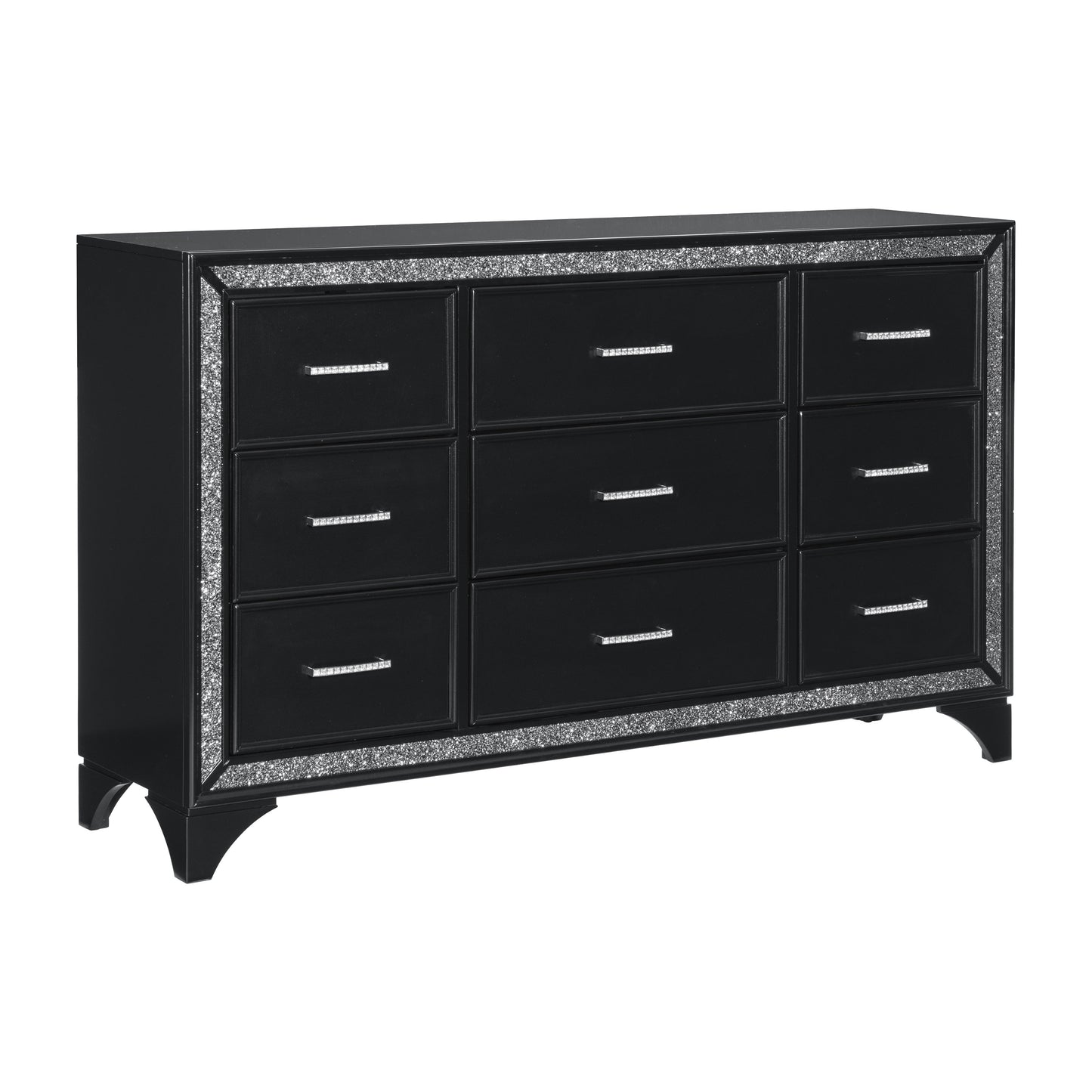 Salon Black Dresser - 1572BK-5 - Luna Furniture - Dallas Store